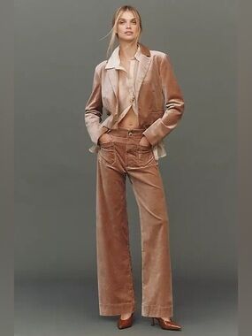 Maeve Colette Wide Leg Full Length Pants Size 24